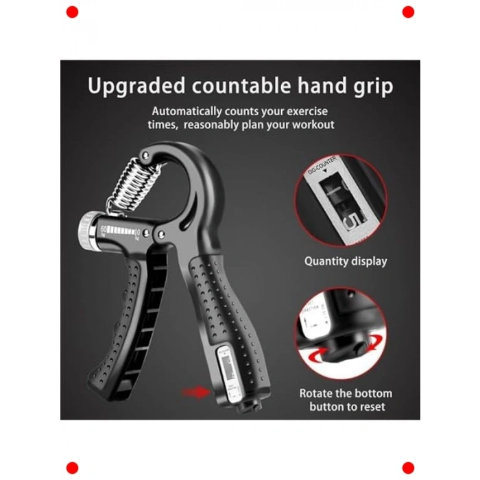 Ayarlanabilir Dirençli El & Önkol Egzersiz Aleti (10-50kg)