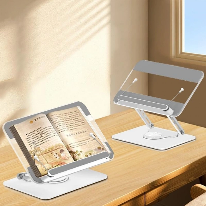 Ayarlanabilir Masaüstü Tablet Tutucu, Katlanabilir ve Ergonomik Tasarım