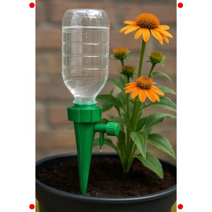 Ayarlanabilir Musluklu Bitki Sulama Aparatı Su Hazneli