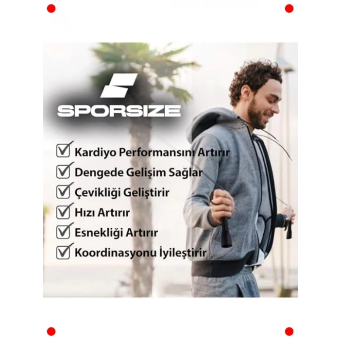 Ayarlanabilir Uzunlukta Hızlı Atlama İpi