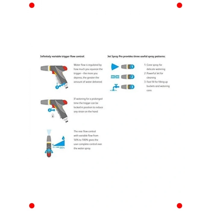 Ayarlı Sivri Uçlu Hortum Tabancası - Profesyonel