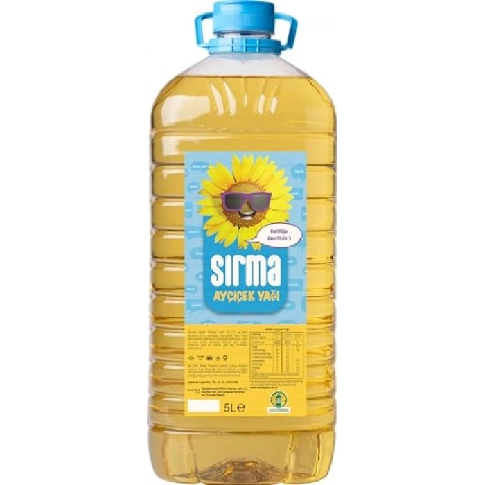 Ayçiçek Yağı, 5 Lt, Natürel Lezzet