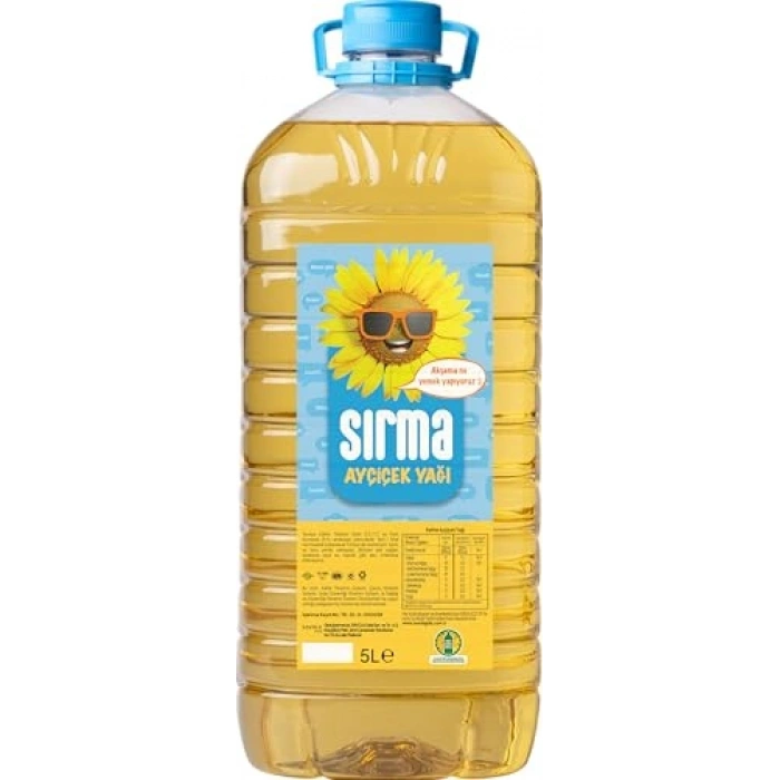 Ayçiçek Yağı, 5 Lt, Natürel Lezzet