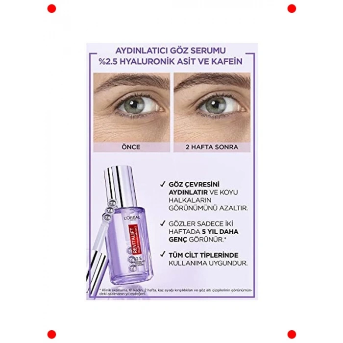 Aydınlatıcı Göz Çevresi Serumu 20 ml