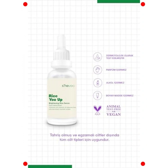 Aydınlatıcı Vegan Pirinç Serumu