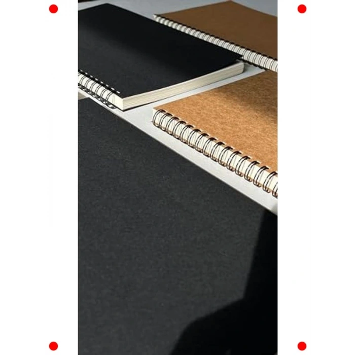 B5 Spiralli Kraft Kapaklı Kareli Defter