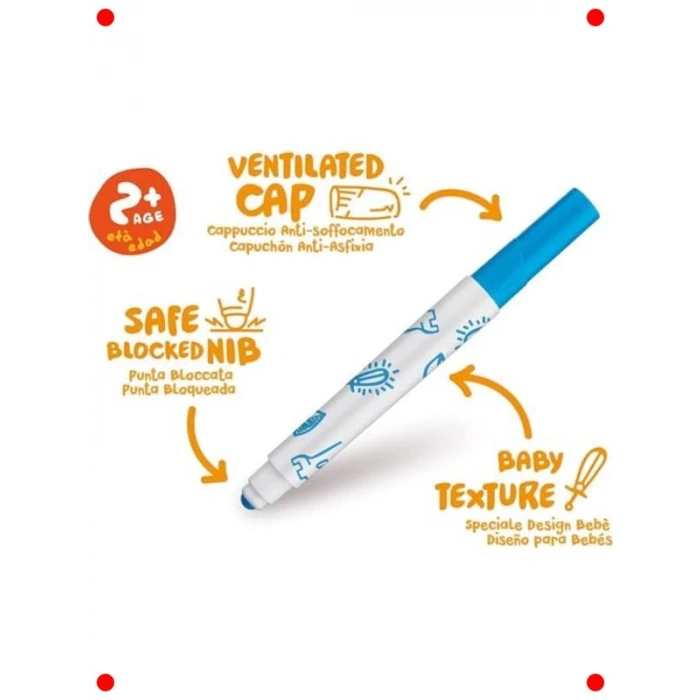 Baby Jumbo Keçeli Kalem Seti - 12 Renk, Çocuklar İçin