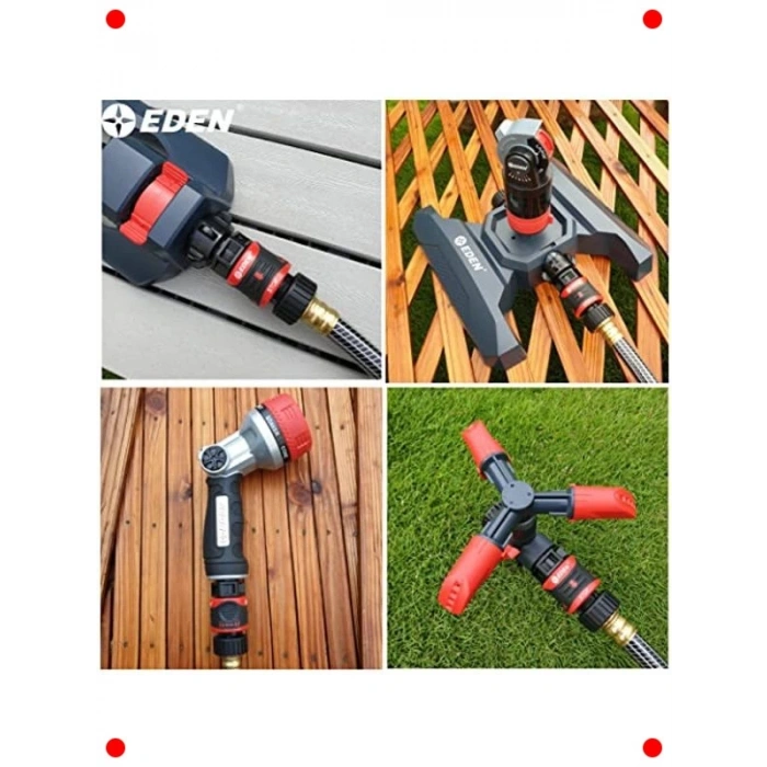 Bahçe Hortumu Hızlı Bağlantı Başlangıç Kiti (9 Parça)