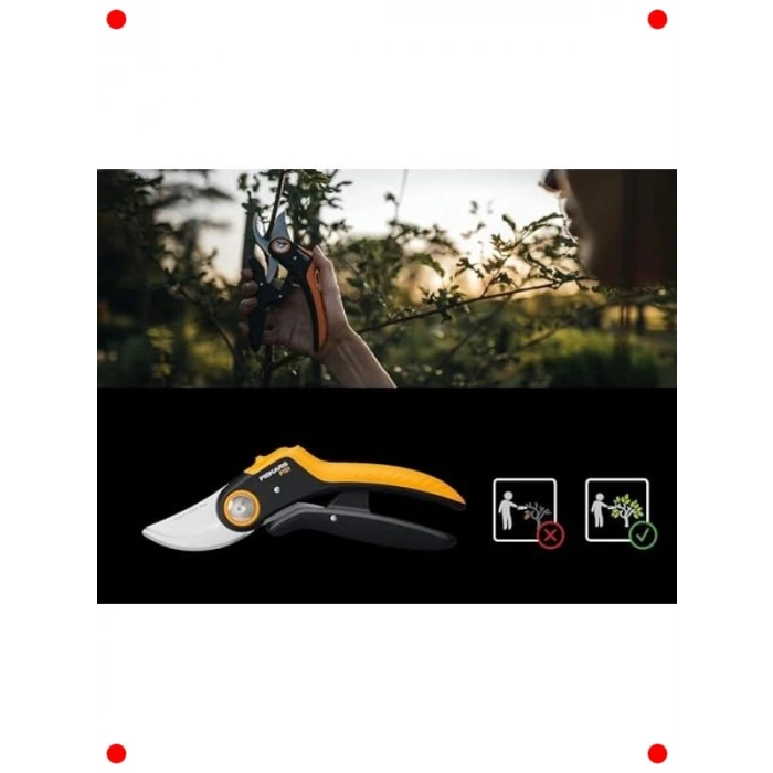 Bahçe Makası PowerLever 21cm Paslanmaz Çelik