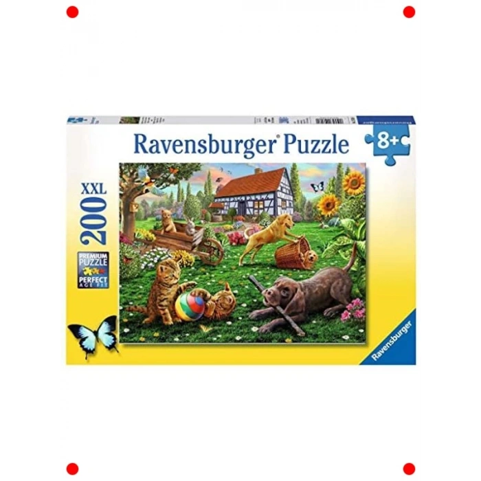 Bahçe Temalı 200 Parça Çocuk Yapbozu