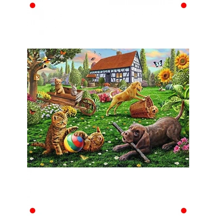 Bahçe Temalı 200 Parça Çocuk Yapbozu