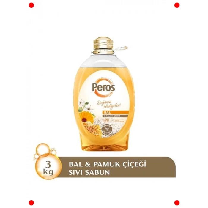 Bal & Pamuk Çiçeği Kokulu Sıvı El Sabunu 3000 ml