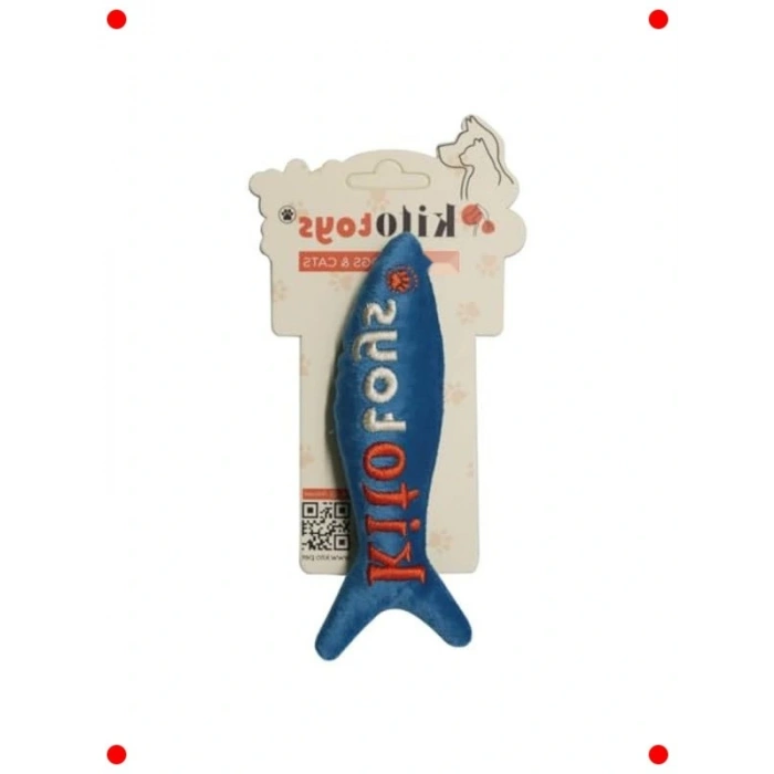 Balık Tasarımlı Peluş Kedi Oyuncağı