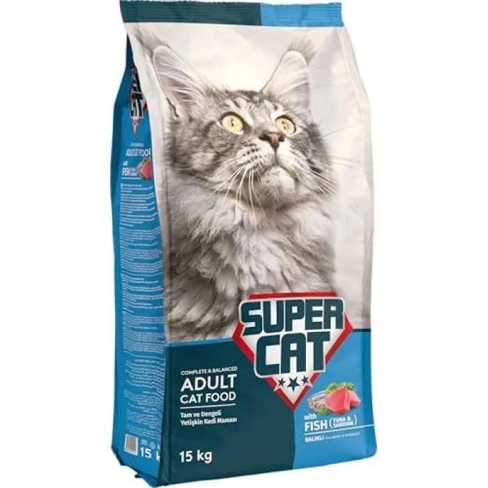 Balıklı Yetişkin Kedi Maması, 15 Kg