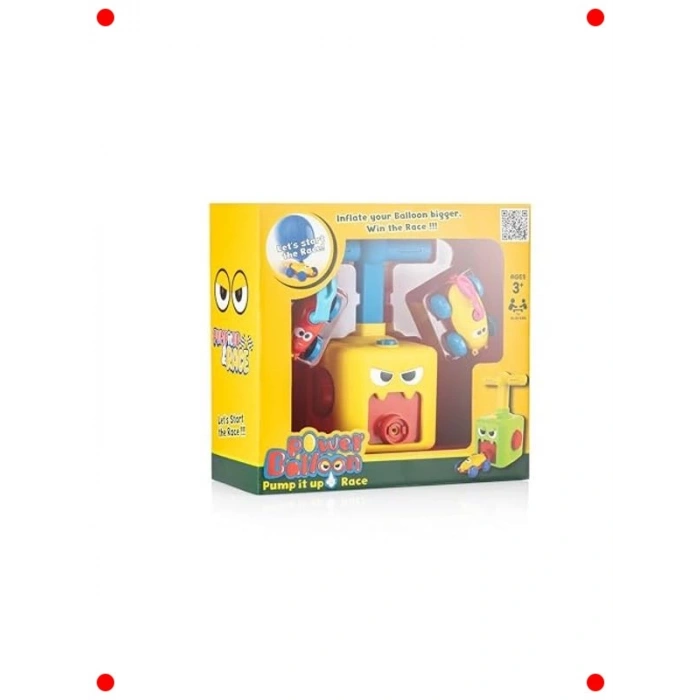 Balon Güçlü Yarış Arabası - Eğlenceli Hareketli Oyuncak
