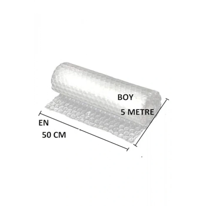 Balonlu Naylon - 50 cm X 5 mt, Üç Katlı Koruma Ambalajı