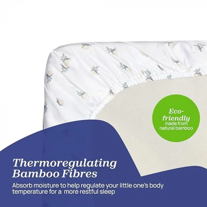 Bambu İki Parça Çarşaf Seti, N2M Forever Greenery