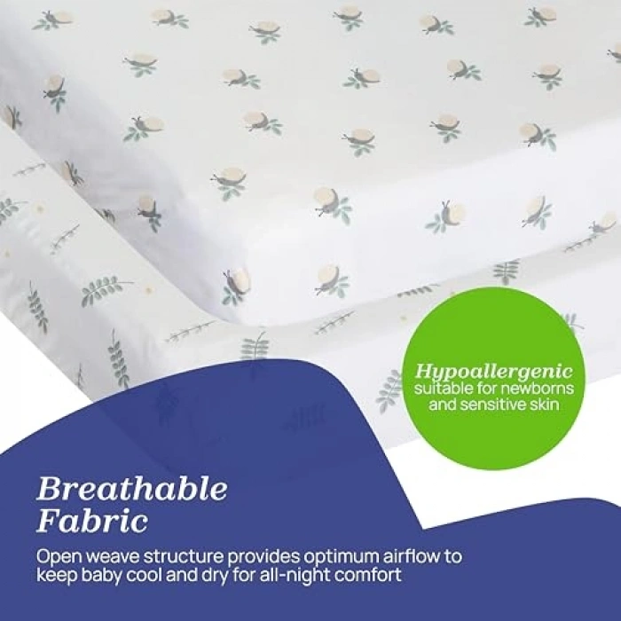 Bambu İki Parça Çarşaf Seti, N2M Forever Greenery