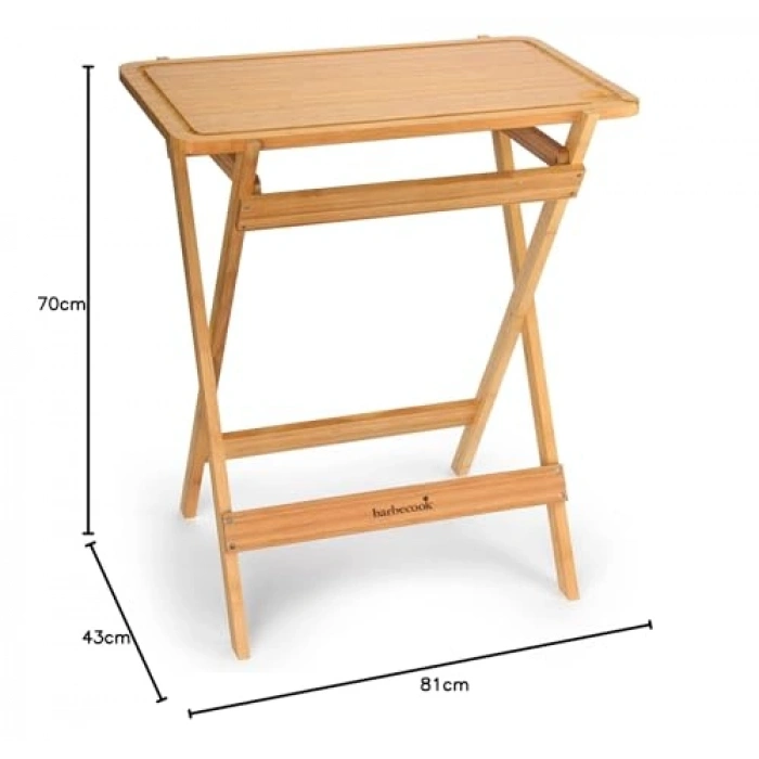 Bambu Kesme Masası, 70x43x81 cm Ölçülerinde