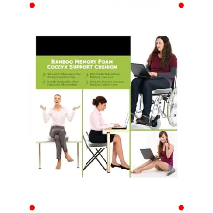 Bambu Kılıflı Oturma Minderi ve Sırt Yastığı Seti