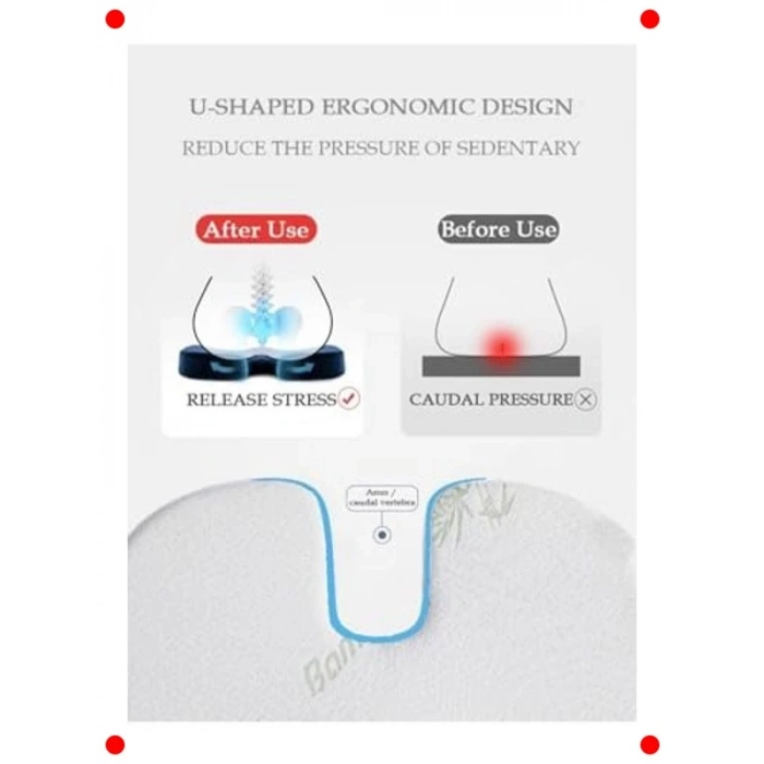 Bambu Kılıflı Oturma Minderi ve Sırt Yastığı Seti