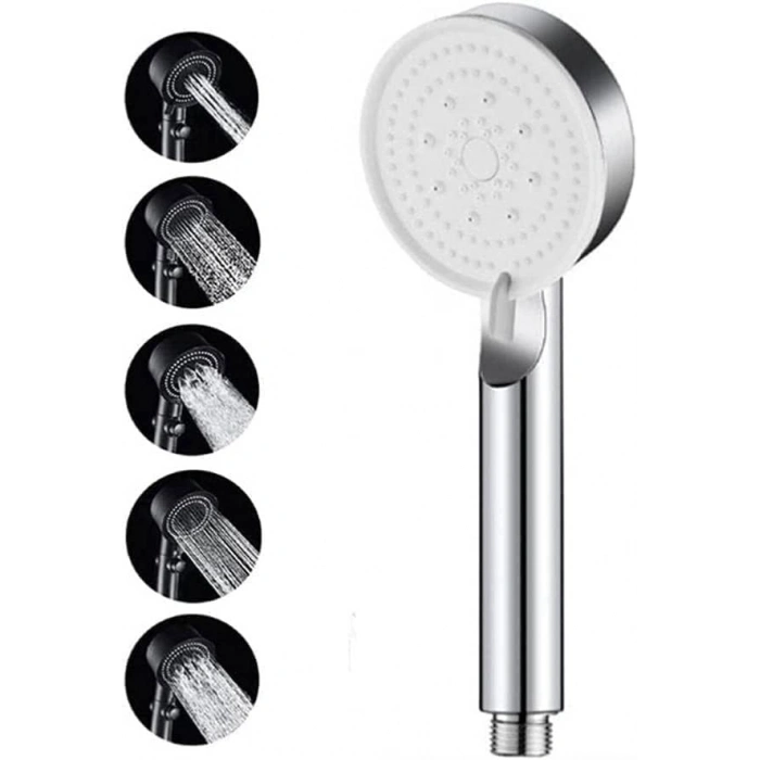 Banyo duş başlığı seti, PVC hortum ve yüksek basınçlı el duşu ile