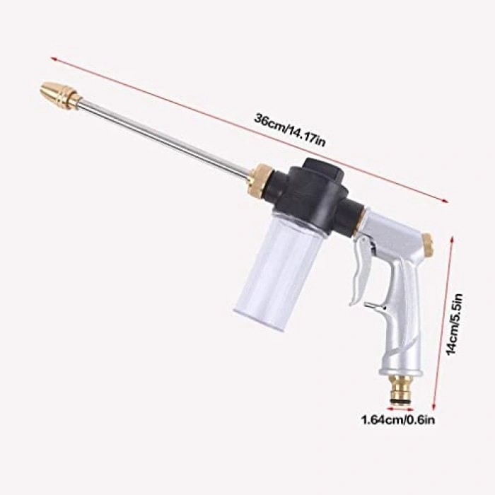 Basınçlı Su Köpük Tabancası, Bahçe ve Araç Yıkama için