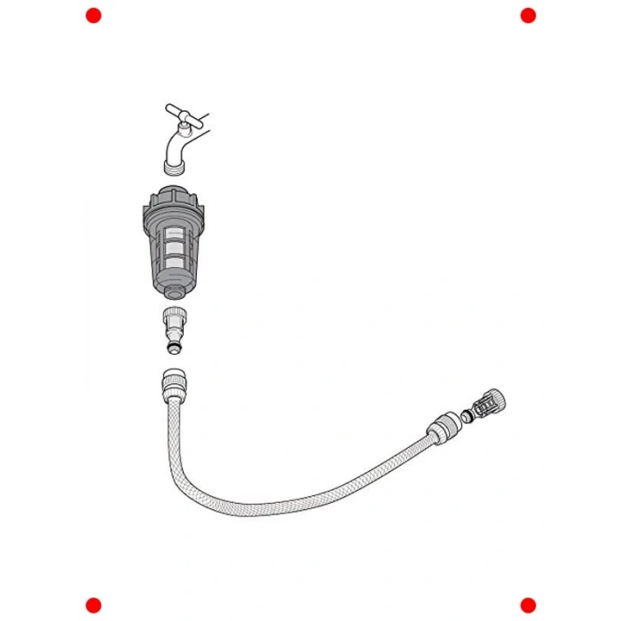 Basınçlı Yıkama Makineleri İçin Su Giriş Filtresi