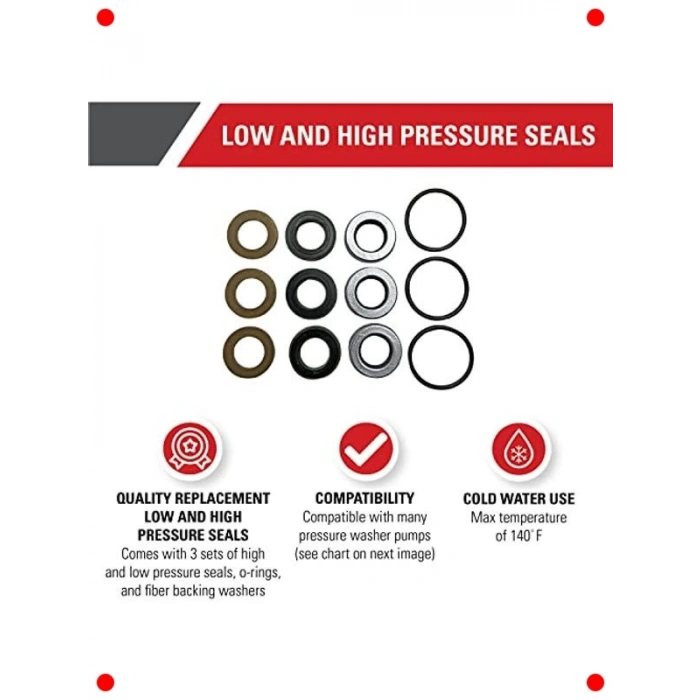 Basınçlı Yıkama Pompası Yedek Conta Seti