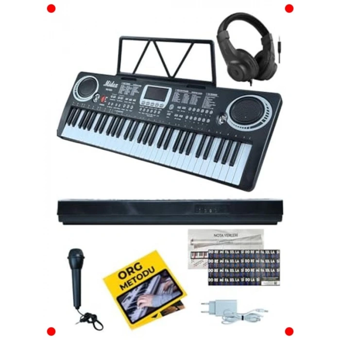 Başlangıç Org Seti - 61 Tuş, Kulaklık ve Notalık