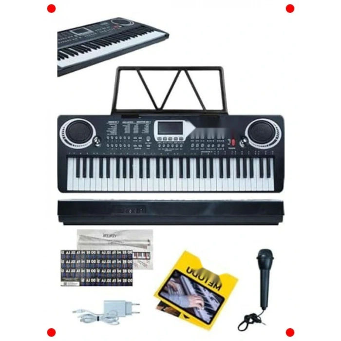 Başlangıç Seviy 61 Tuşlu Org (Notalık ve Adaptörlü)