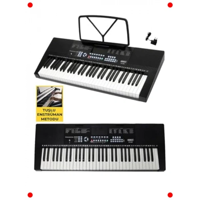 Başlangıç Seviyesi 61 Tuşlu Org Seti - Siyah