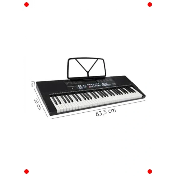 Başlangıç Seviyesi 61 Tuşlu Org Seti - Siyah