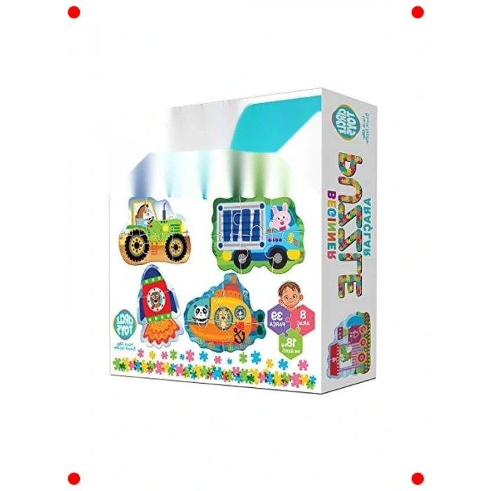 Başlangıç Seviyesi Araç Temalı Ahşap Yapboz