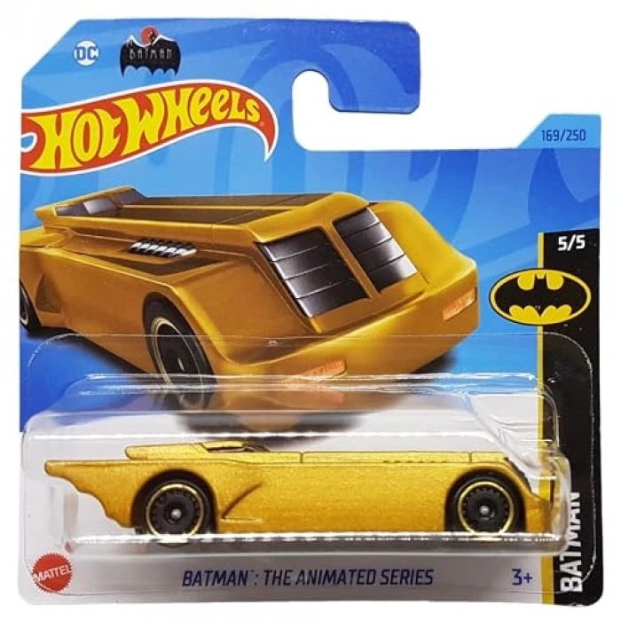 Batman Temalı 5/5 Kısa Kart, Altın Renkli Özel Figür