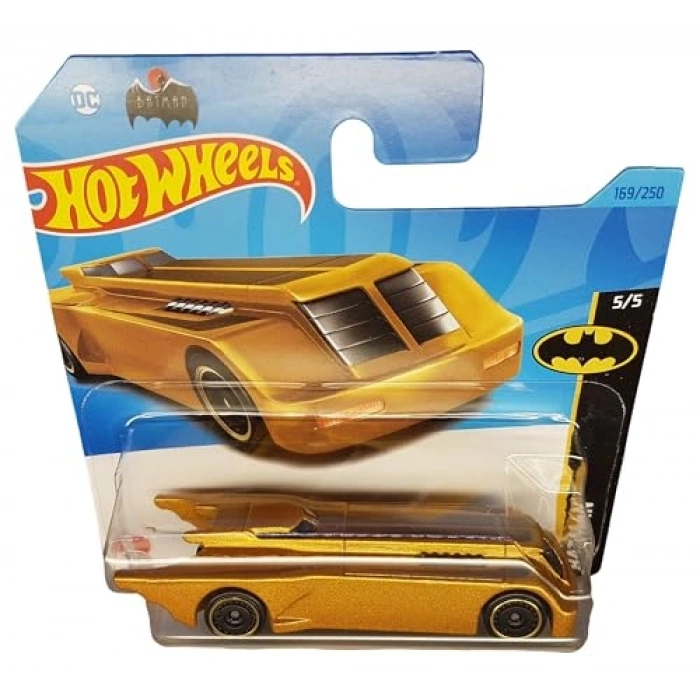 Batman Temalı 5/5 Kısa Kart, Altın Renkli Özel Figür