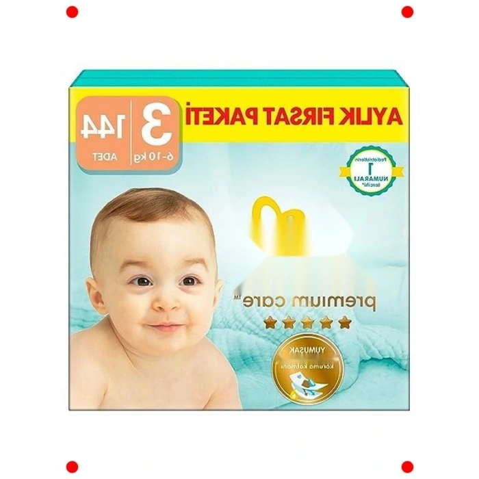 Bebek Bezi 3 Nu 144 Adet Aylık Fırsat Paketi