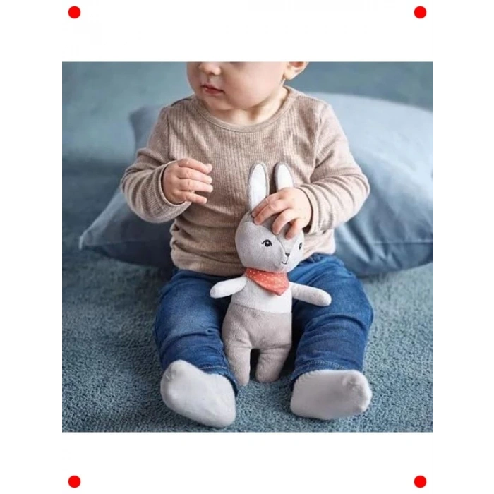 Bebek Çıngıraklı Oyuncak - Gri