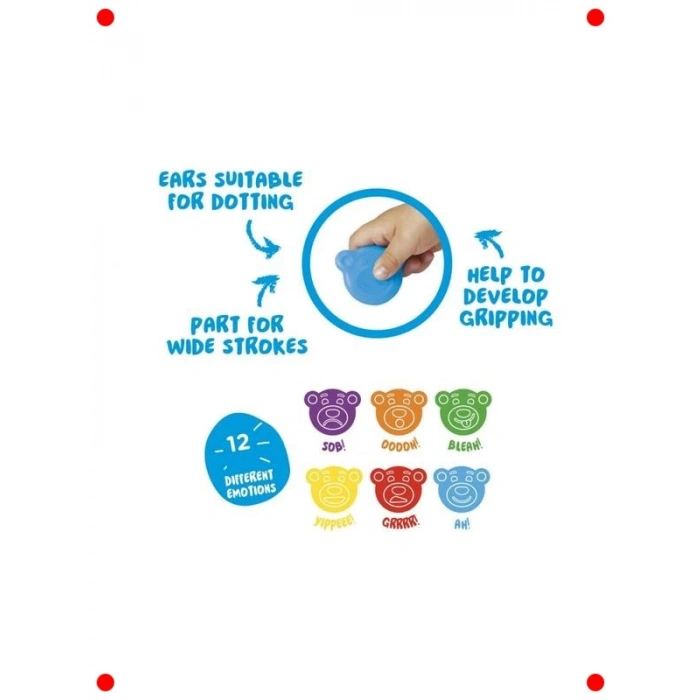 Bebeklere Özel Kalın Boya Kalemi Seti 12li (1+ Yaş)