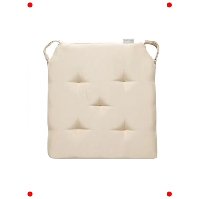 Bej Sandalye Minderi 40x40x4 cm