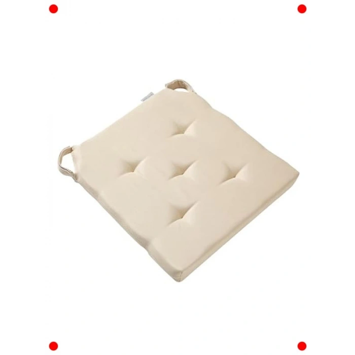 Bej Sandalye Minderi 40x40x4 cm