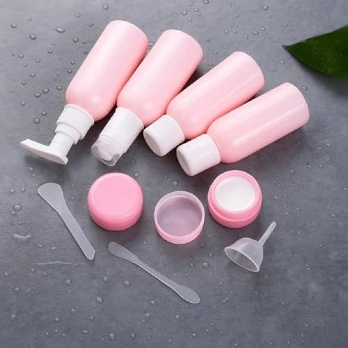 Bej Seyahat Seti, 9 Parça, Uçak Kabin Onaylı