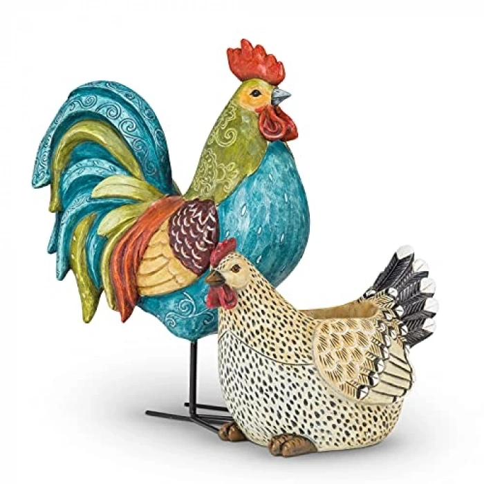 Bej/Siyah Horoz Saksısı, 27-LLO-720 Modeli