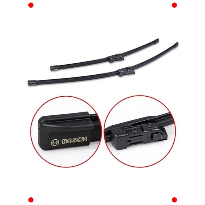 Belirli Araç Modelleri İçin Aerodinamik Silecek Seti