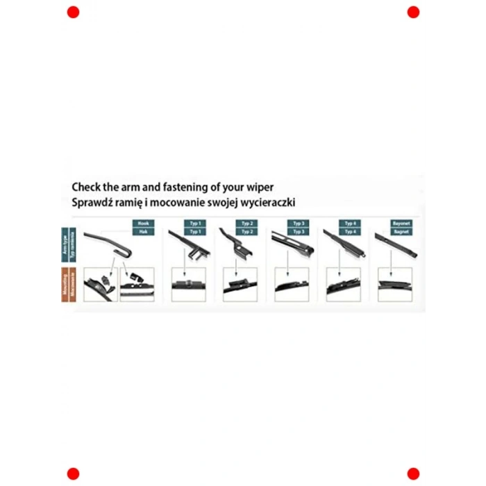 Belirli Otomobil Modelleri İçin Standart Silecek (530 mm)