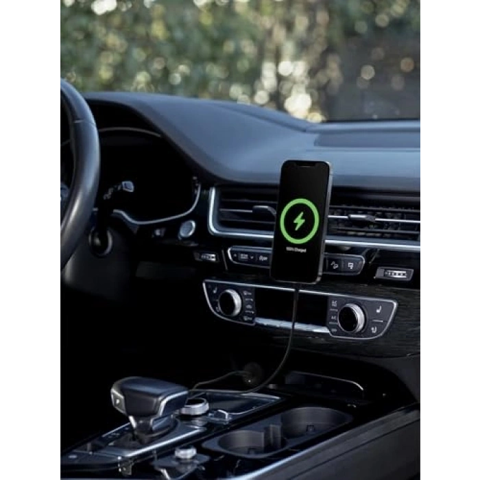 Belkin Magnetic Kablosuz Araba Şarjı, Adaptörlü 10W
