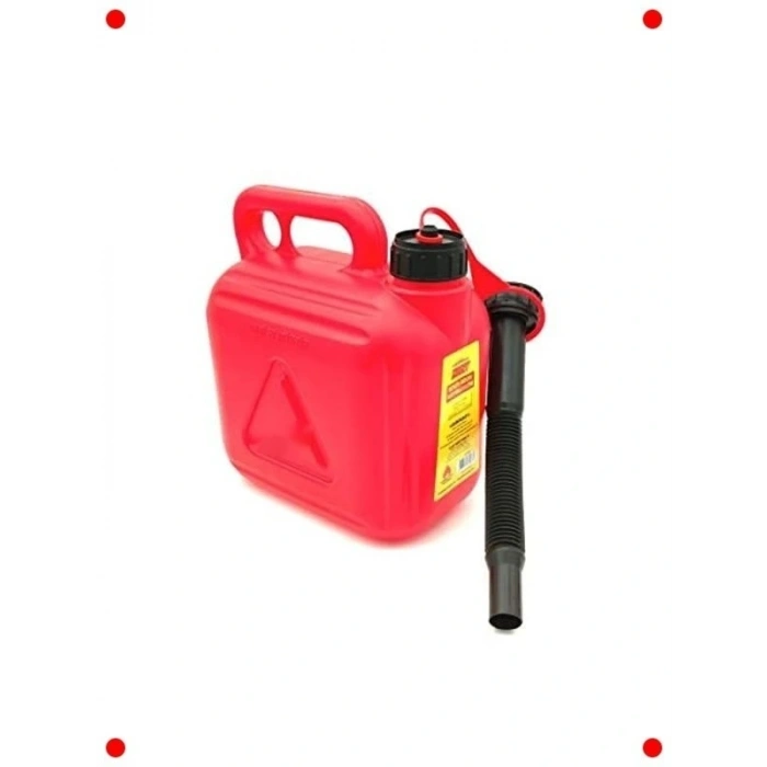 Benzin Bidonu - 5 Litre Kapasiteli ve Hortumlu