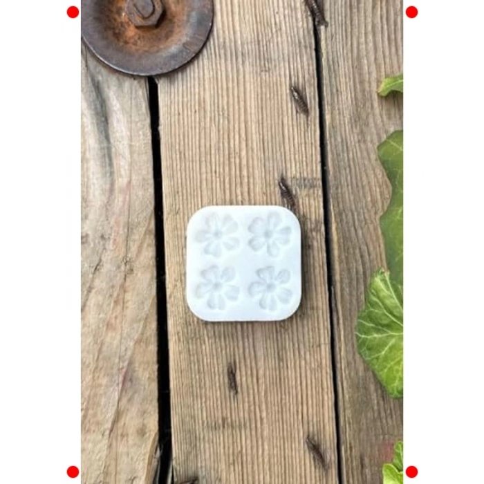 Beş Yapraklı Yonca Mum Kalıbı - Silikon