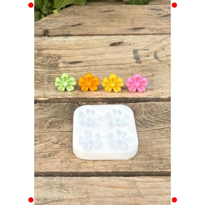 Beş Yapraklı Yonca Mum Kalıbı - Silikon