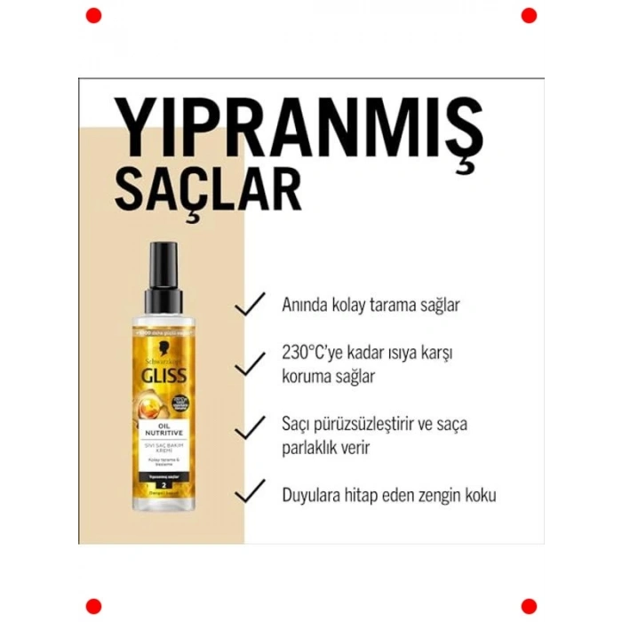 Besleyici Yağ İçerikli Sıvı Saç Kremi 200 ml